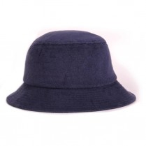 Big Size (62-66cm) Navy Terry Towelling Hat (cotton & polyester w/adjustable band)